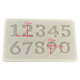 Molde Silicona Números Fancy